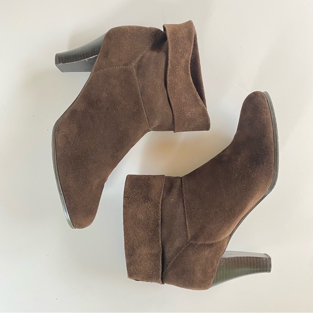 MARKON Brown Suede Ankle Boots Women’s Size  8.5 8-1/2 - Picture 4 of 12